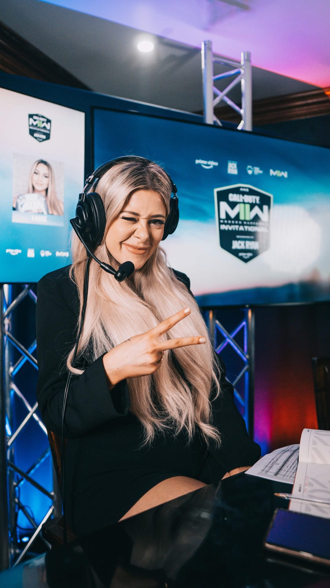 Host on the casting desk at the Prime Video Call of Duty MWII Invitational sponsored by Jack Ryan