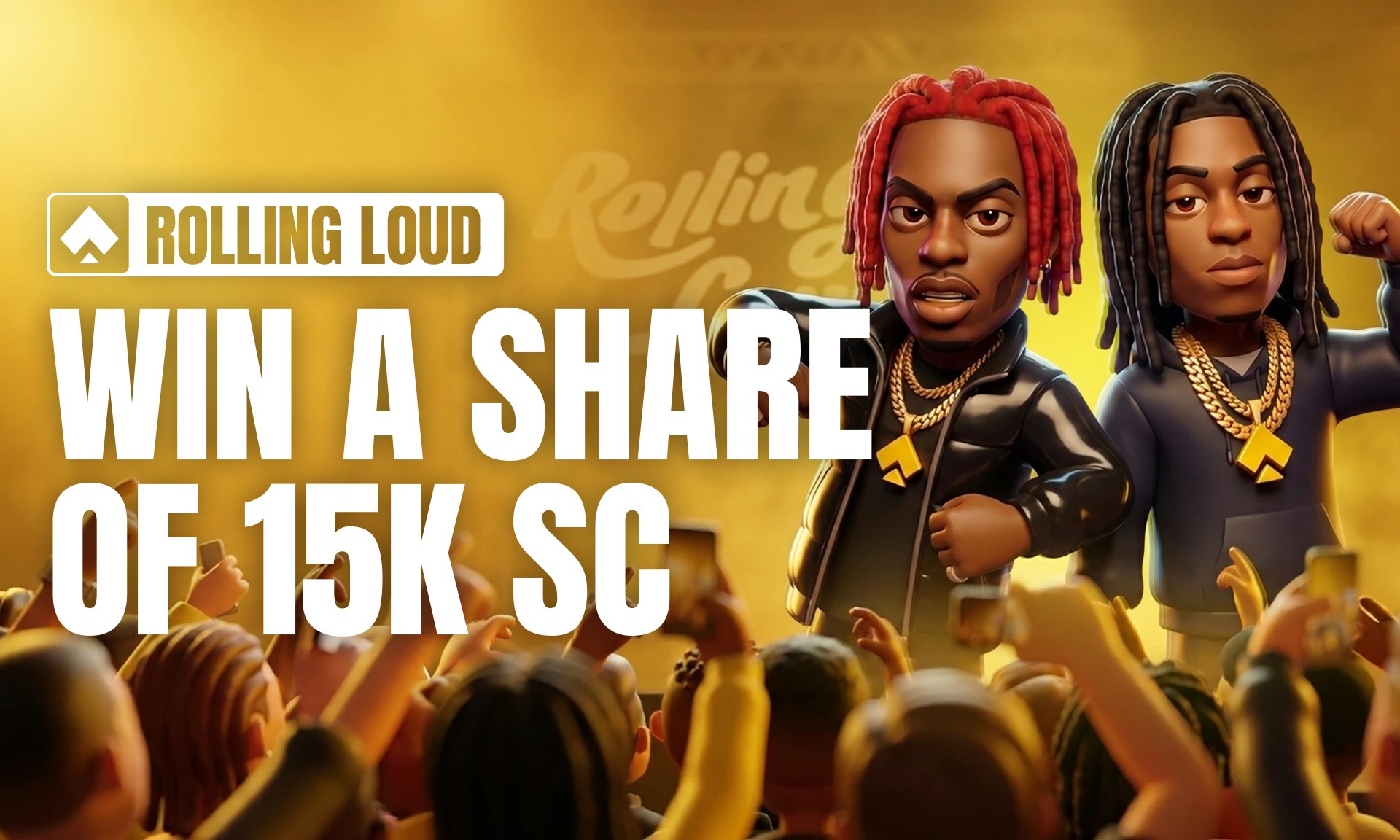 Cooked.com Rolling Loud promo creative designed by HYPR, win a share of 15K SC