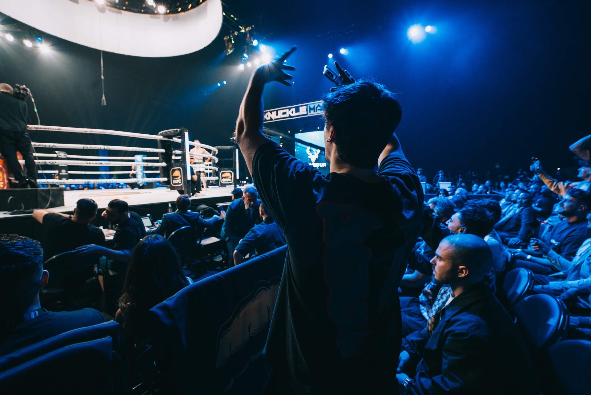 Ringside crowd during the Kirgo sponsored BKFC bare knuckle event