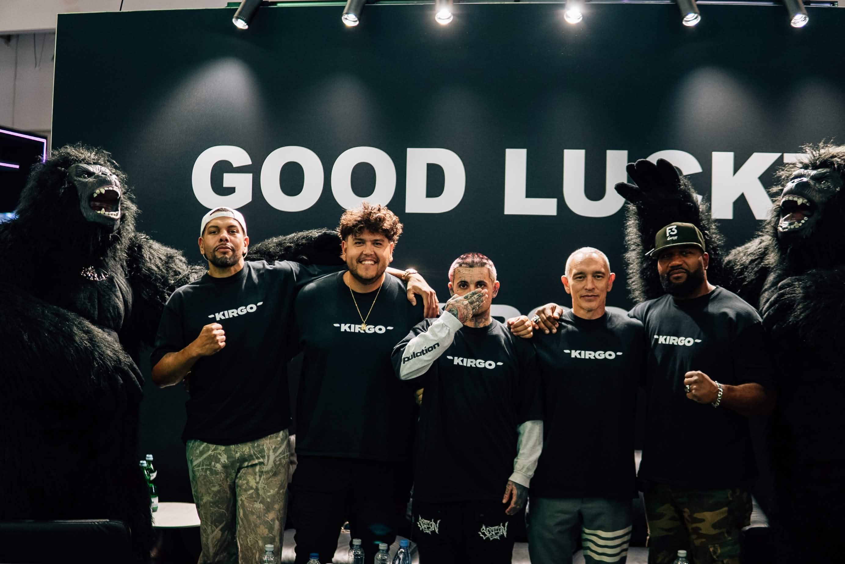 Kirgo founders with Aiden Hiko, Mikki Mase and Rampage Jackson at Sigma Rome